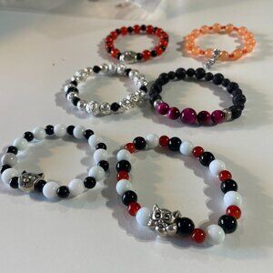 Goth Halloween Bracelets (small/kids)